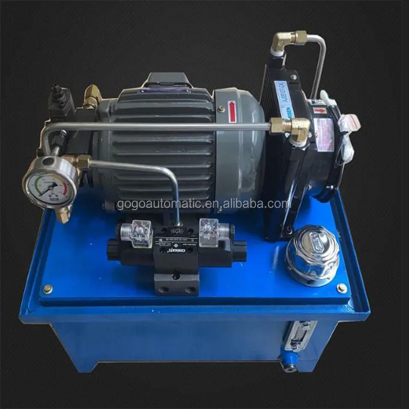 Small Hydraulic Station Hydraulic System 0.75kw/1.5kw+vp15/20 With Air