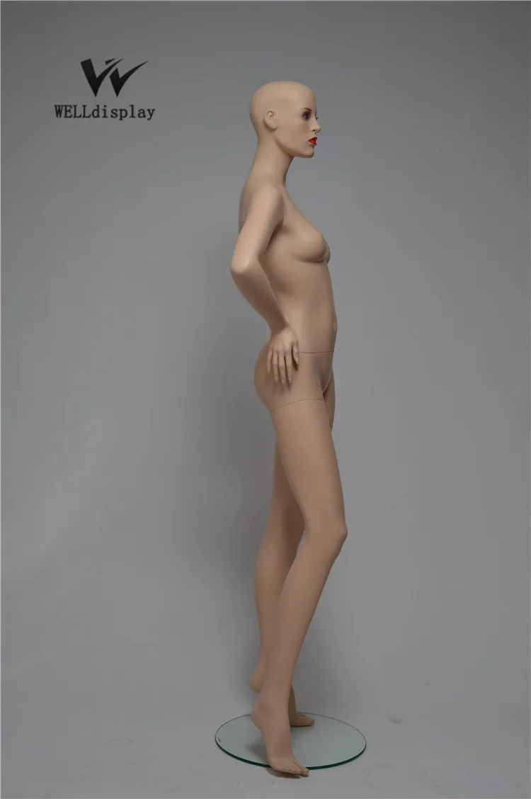 Details about   176cm Full Body Female Mannequin Skin Color Female Mannequin Display w/ Base 