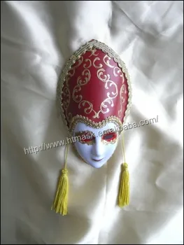 Drop Ornament Plastic Venice Mask With Earrings Luxury Venetian