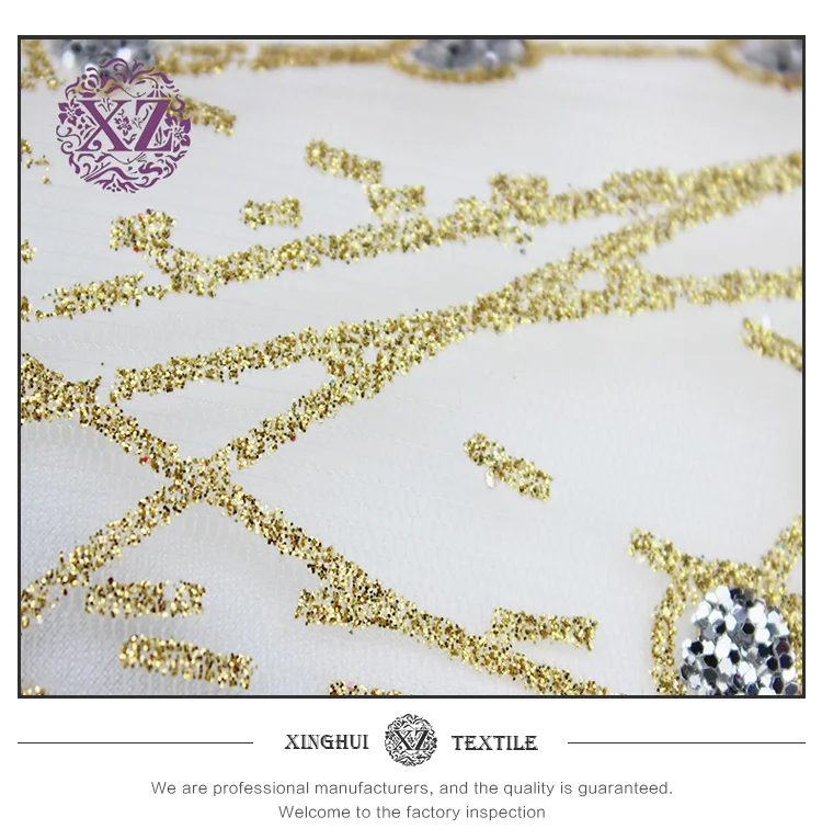 Wholesale Beautiful Embroidery 100 Polyester Glitter Mesh Fabric For Clothing Buy Glitter