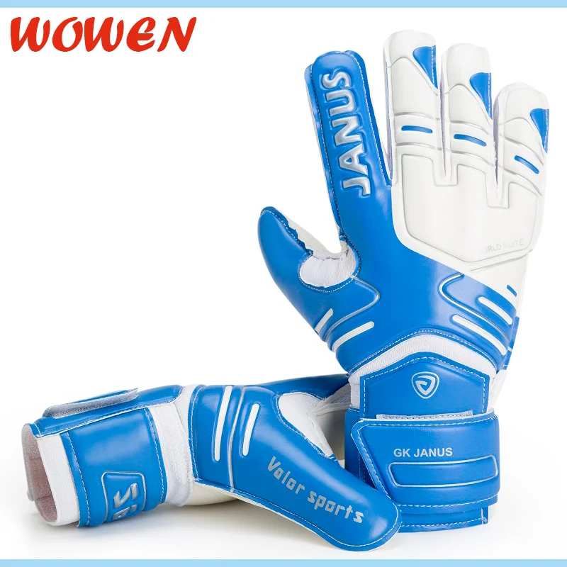 

Sports Safety Goalkeeper Gloves Soccer with Good Quality, Blue