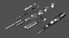 Pretty Screwdriver Electric Pen Test Pencil LED Light