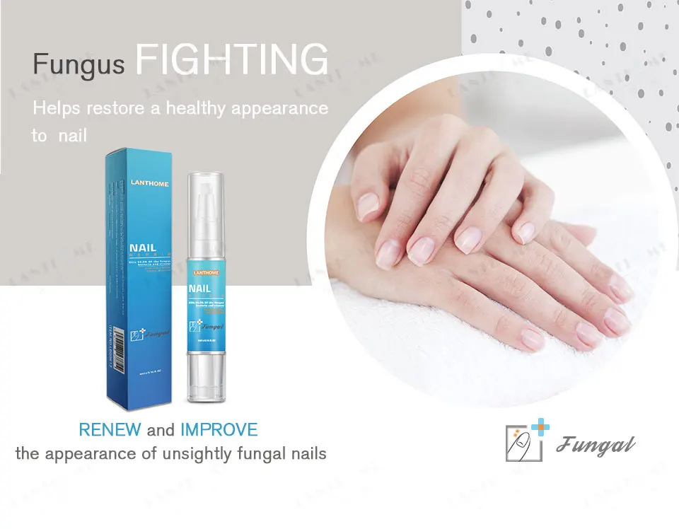 LANTHOME Natural Nail Care Oil Anti Fungus Nail Treatment Nourishing Repair Nail Serum Pen