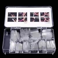 

XULIN Hotselling New Design 500Pcs/Box New Style Transparent False Nail Tips