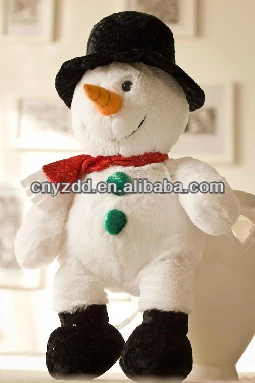 singing snowman plush