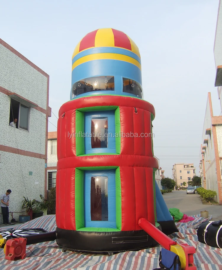 Hot Sellling Safe Attractive Interactive Games Adult Commercial Bounce House Inflatable Airborne Adventure