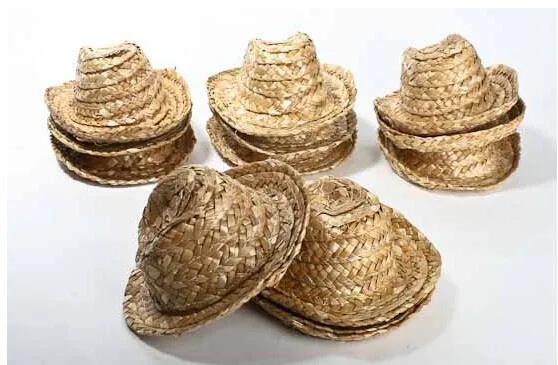 miniature straw hats wholesale