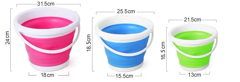 Ember lipat portabel perjalanan luar ruangan langsung dari pabrik, ember cuci mobil rumah tangga dapat menggantung ember portabel grosir