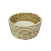 Natural woven comfortable corn peel straw pet house for dog and cat