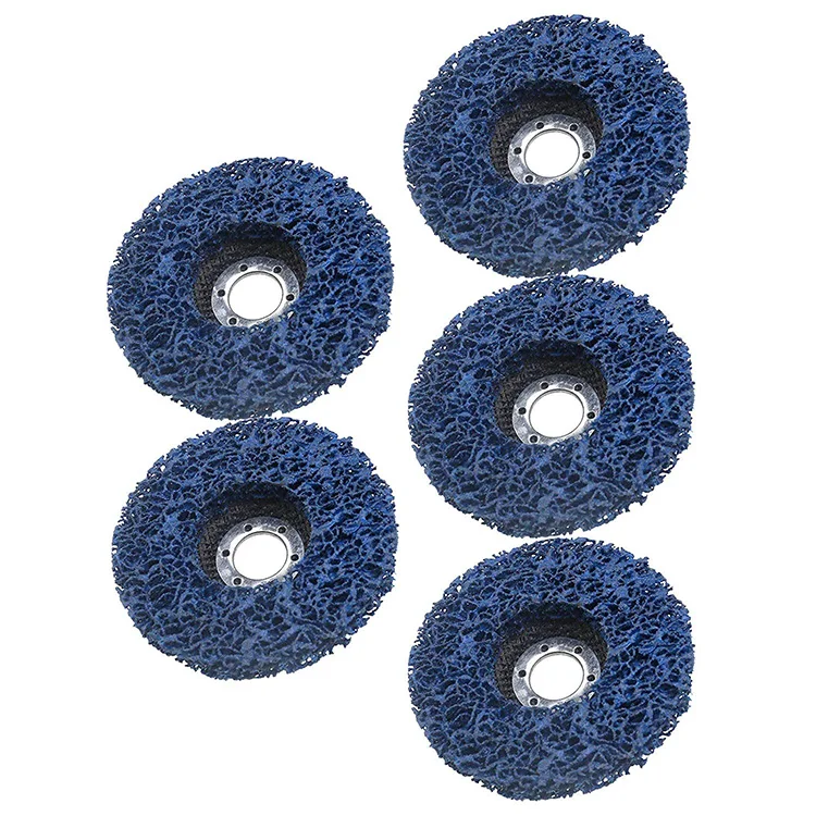 Quick Change Clean & Strip Wheel Poly Fiber Non-woven Grinding Strip Wheel Pad Disc Angle Grinder Discs