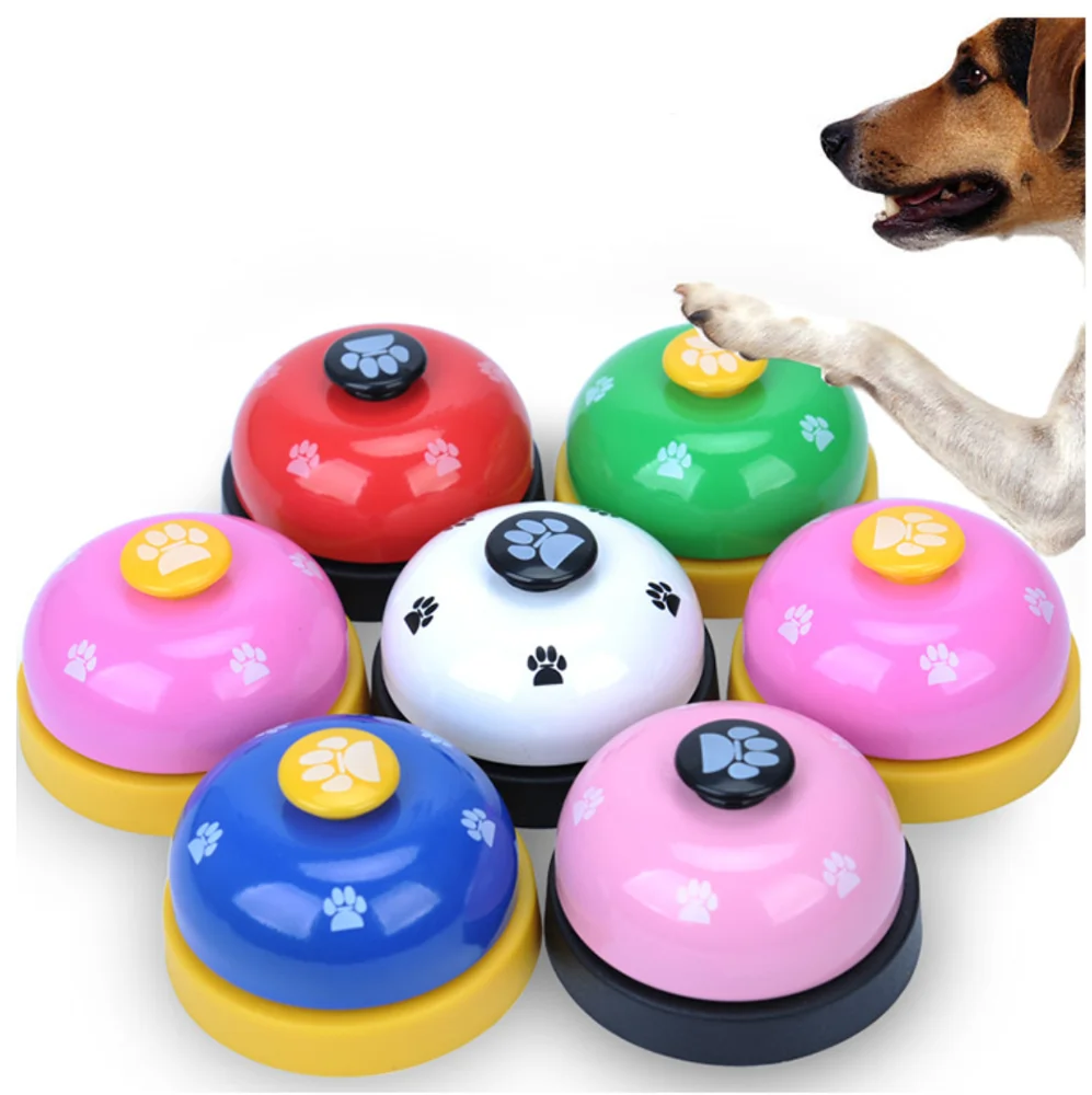 

Ready to ship Dog Pet Training Communication Device Call metal plastic Bell Pet Training Bell Potty Calling Bell, Green, red, pink, blue,white