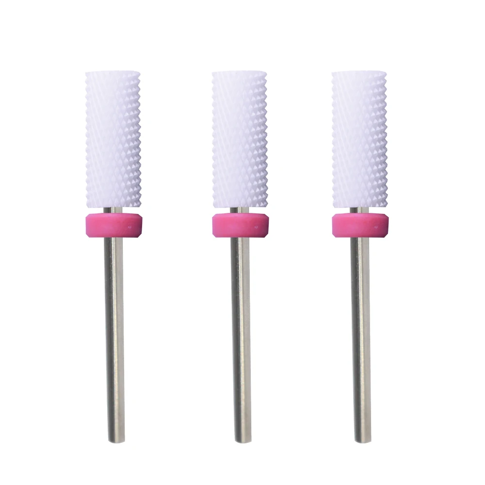 

nail drill bits ceramic,professional manicure tools,accessories for nail drill machines, White