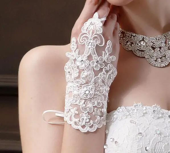 

Godbead Crystal Rhinestone Beaded Great Gatsby Bridal Glove Hand Chain Bracelet