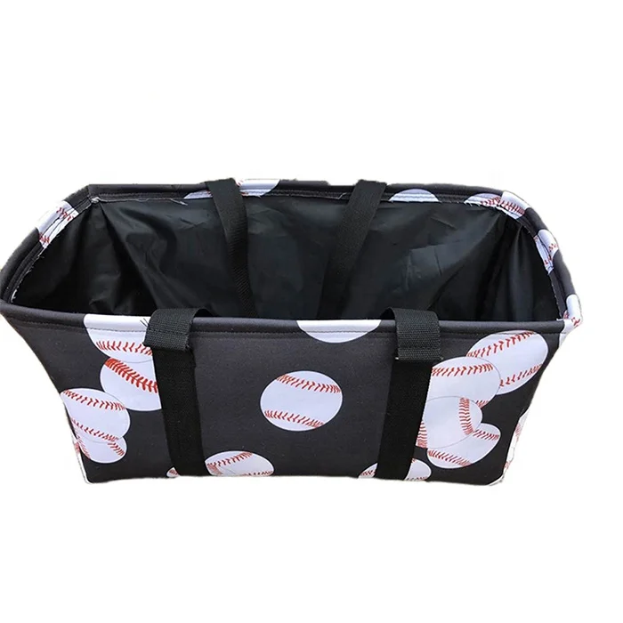 

Wholesale Custom High Quality Baseball Bag Monogram Sports Utility Tote, 5 colors