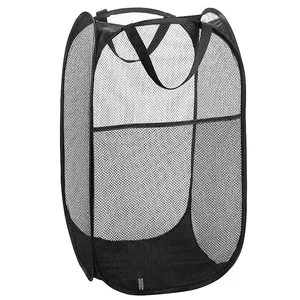 Image of Amazon Mesh Pop-up Laundry Hamper Collapsible Basket for Storage