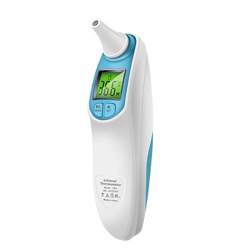 SZKIA 2 function in 1 electronic digital ear infrared thermometer / dual ear forehead thermometerlcd digital thermometer