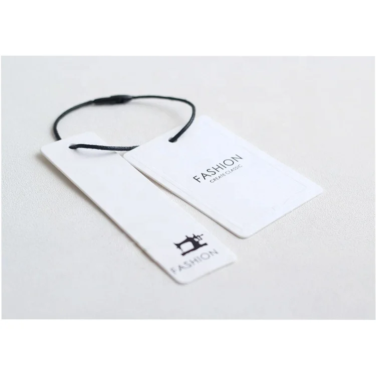 

Recyclable High Quality Cheap Custom Made C1S Design Your Own Logo Hangtag for Clothing, Customized color