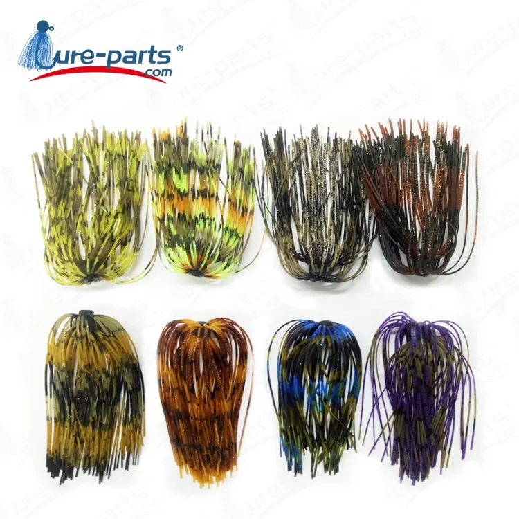 

silicone Fishing jig skirts DIY Rubber Fishing Jig Lures,Fishing Bait Accessories , replacement spinnerbait skirt,