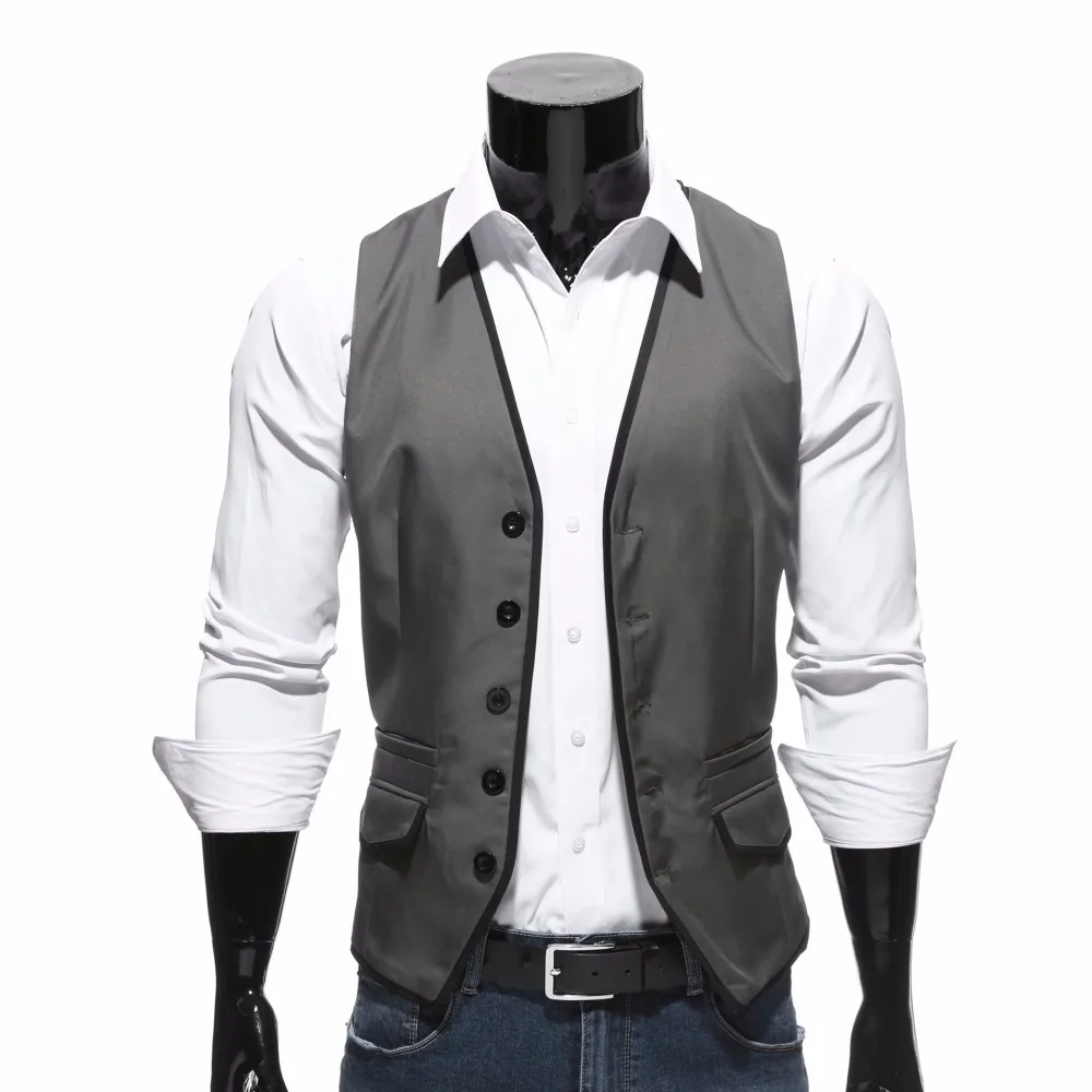 New Design Fashion Style Slim Formal Waistcoat Wedding Suit Vest For ...