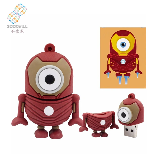 

Usb Flash Drive Superhero Pvc Pendrive Cartoon