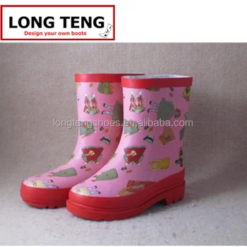 rubber boots with fur