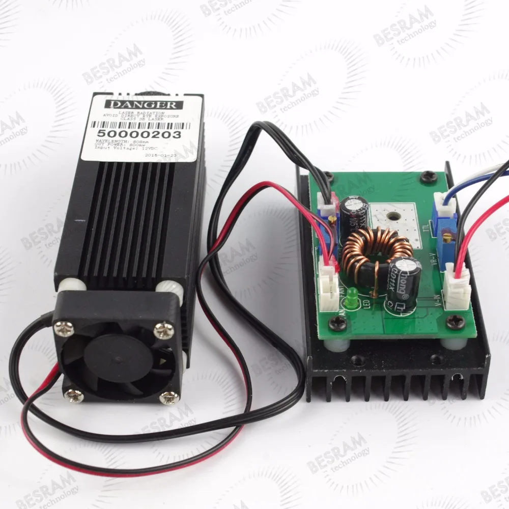
Focusable 0.8W 1.6W 2.5W 808nm 810nm Infrared Laser Diode Module 