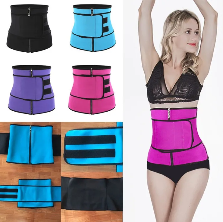 

Private Label Adjustable Belt Women Neoprene Waist Trainer Plus Size Slim Body Shaper Girdles Corsets, 4 colors