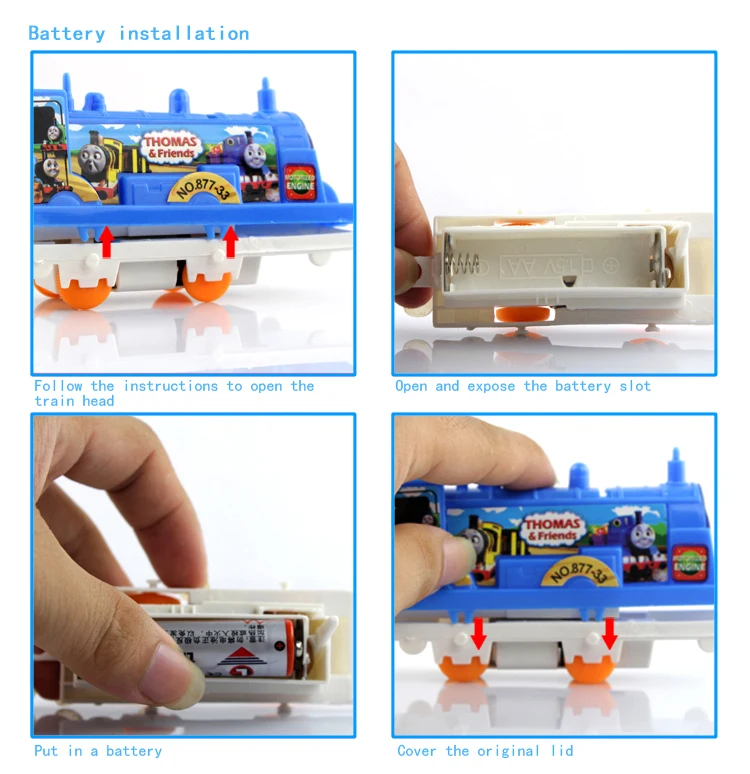 High quality plastic material kids toys cartoon train play set