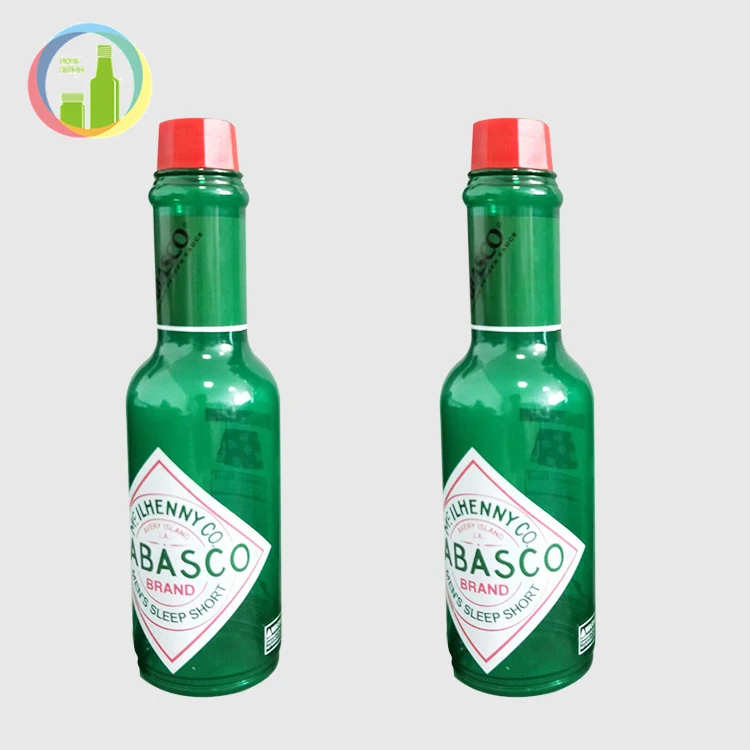 
promotional empty plastic bottles for liquid tabasco chili sauce bottle manufacturer custom sauce bottle 