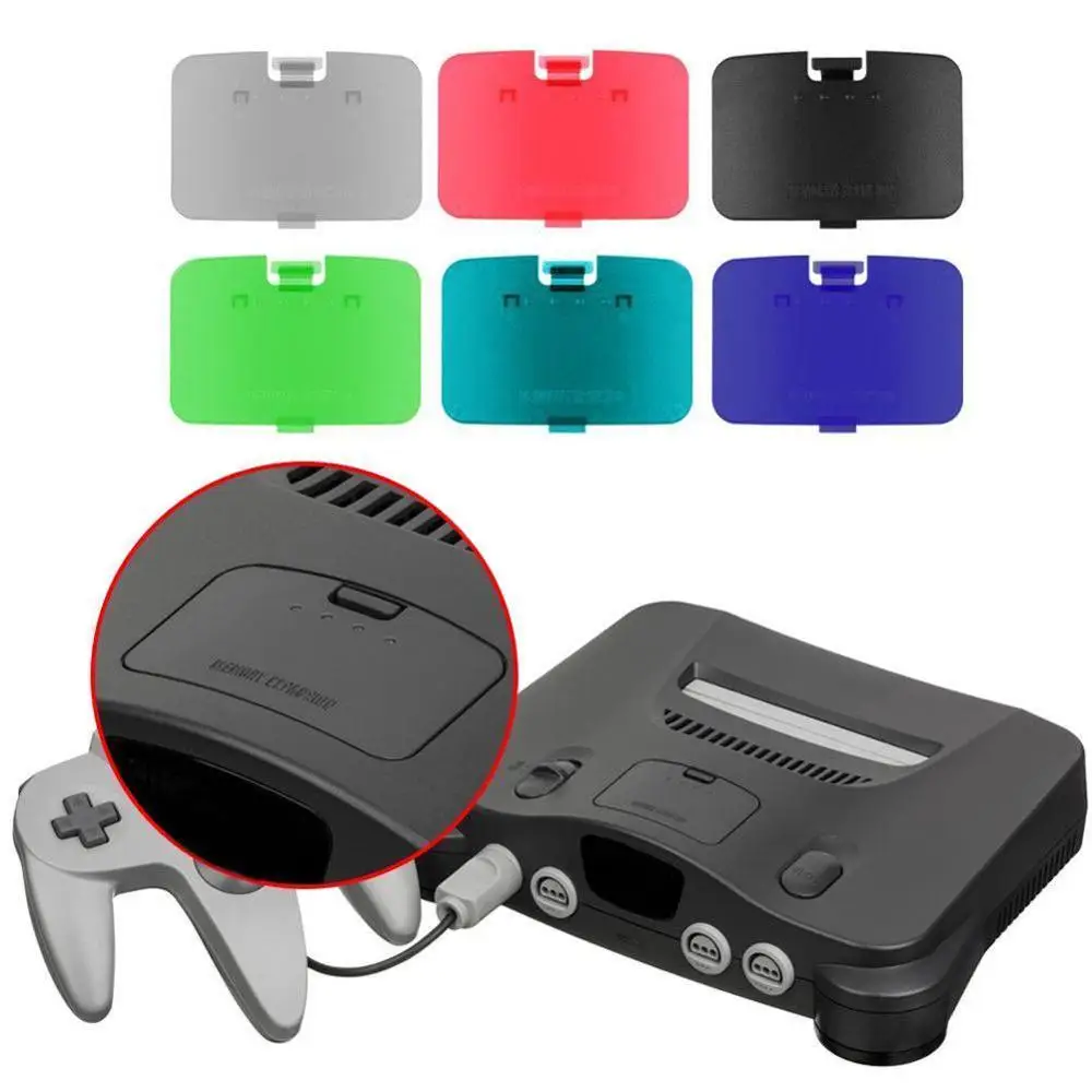 

For N64 Expansion Pack Pak Cover Lid for Nintendo 64 for N64 Memory Jumper Lid Door Parts Console New, Black,gold,clear grey/red blue/green/purple/orange