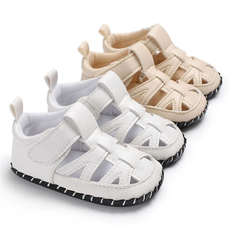 

New fashion infant Baby Sandals Summer Casual Newborn Walking shoes baby shoes, Beige, white