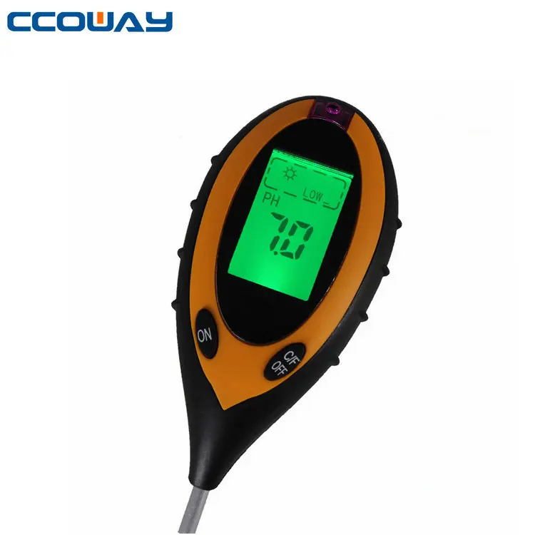 4 IN 1 Soil PH Water Tester Moisture Light Test Meter Analyzer Garden Plant