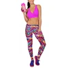 Custom Logo Women New Design Super Soft Midi Waist Printing Pattern Brushed Leggings