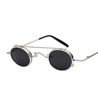 

Retro Steampunk Women Sunglasses Autumn Decoration Men Metal Frame Clear Lens Goggle Tinted Glasses 891