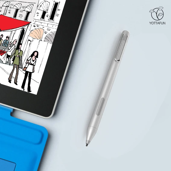 Chinese factory ODM Custom active stylus pen 1024 levels of pressure sensitivity with tilt tablet stylus pen for surface pro