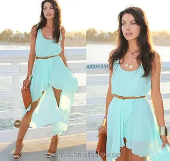 plain chiffon dress