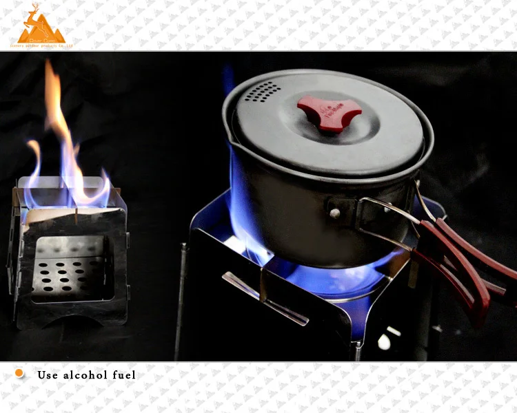 Camping Pellet Stoves Mini Pocket Outdoor Picnic Wood Burning Stove