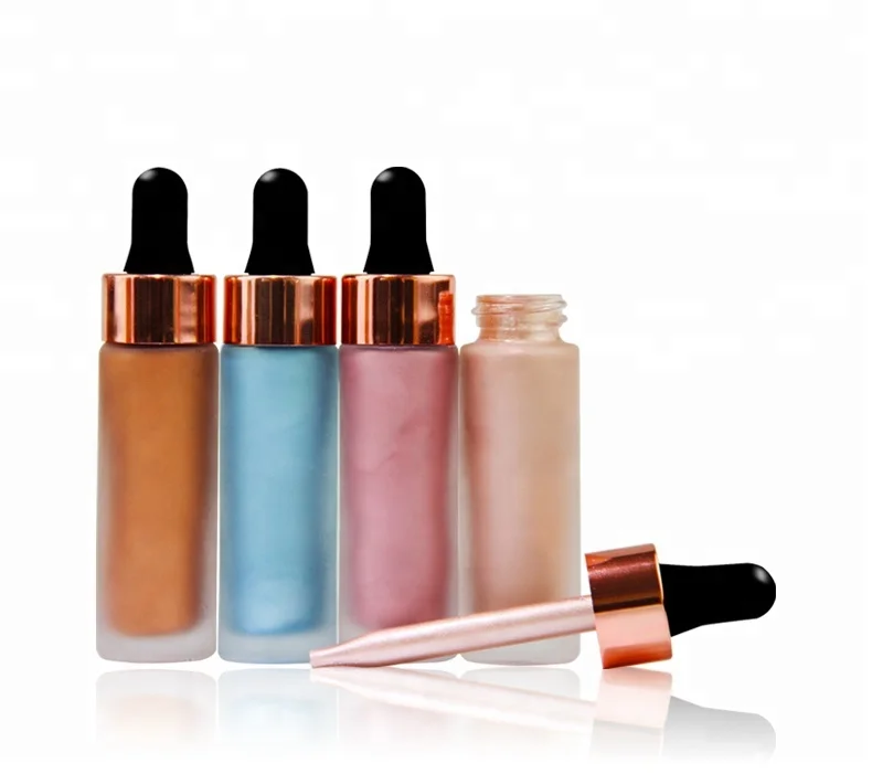 

High Pigment Custom Makeup Liquid Highlighter Private Label Cosmetics, Single color;8 colors available