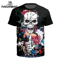 

NADANBAO Brand cheap custom t shirt manufacturer design your own custom anime skull printing t shirt