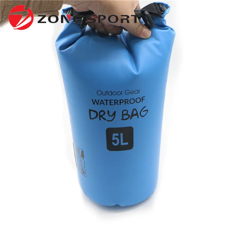 

Wholesale Lightweight Custom Logo 10L 15L 20L PVC Waterproof Sport Dry Bag, Black, pink, blue, green and customize