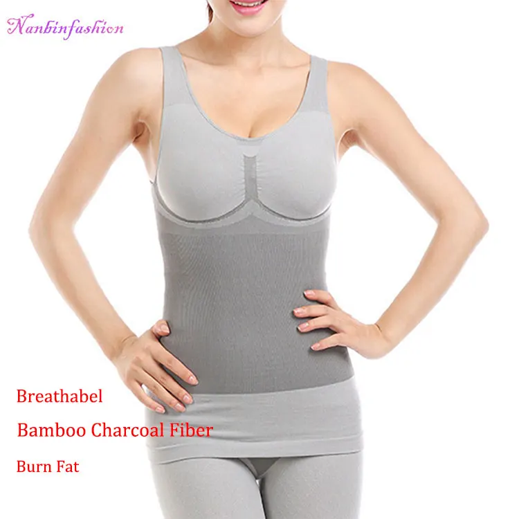 

Body Shaper Slimming Tourmaline Bamboo Bodysuit, As shown