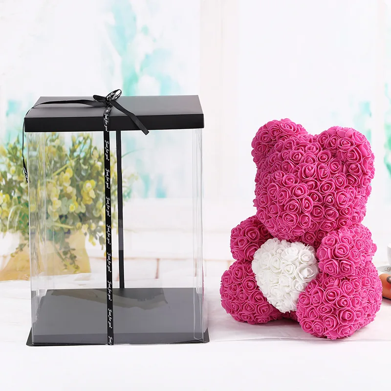 soap flower teddy bear