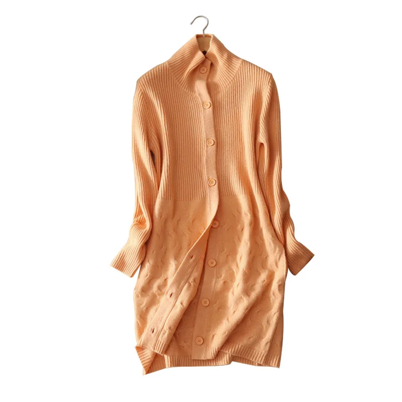100 cashmere coats 5 colors font b winter b font autumn Women s knitted open stitch