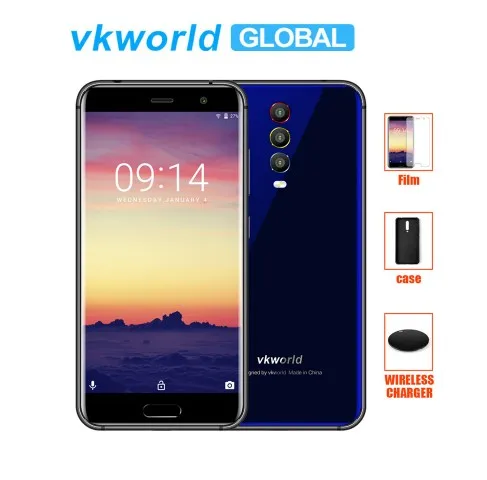 

vkworld K1 Rear Three Camera Smart phone 5.2 In-Cell MTK6750T Octa Core Android 8.1 4040mAh Fast Charge 5V/3A 4GB RAM 64GB ROM, N/a