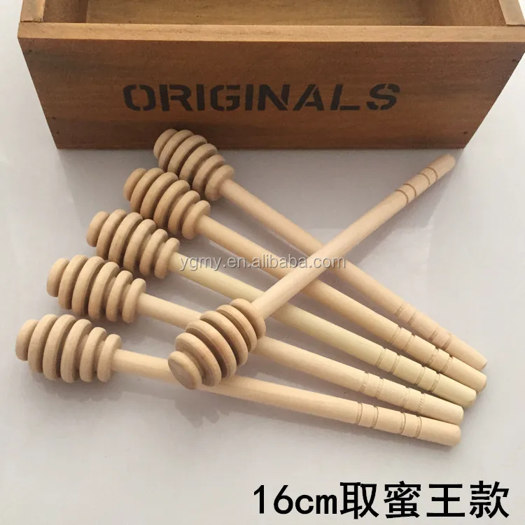 Mini Wooden Honey Stick Honey Spoon / Dipper