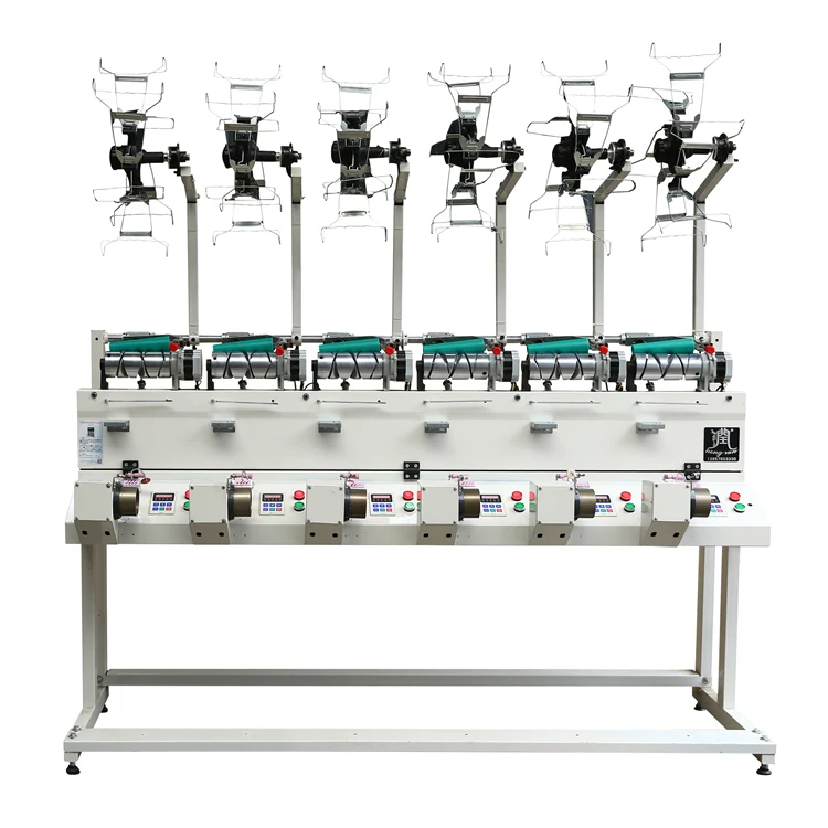 
China manufacturer 6 spindles yarn hank to cone winding textile machine 
