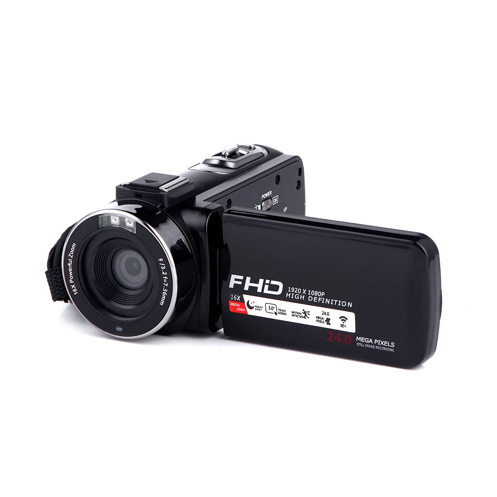 2019 Hot sale 3.0 LCD Full HD 1080p 24.0MP 16x Digital Zoom Camcorder Digital video Camera with IR Night Vision