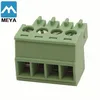 10 Pcs Pitch 3.5mm Angle 4way/pin Screw Terminal Block Connector w/ Angle Pin Green Color Pluggable Type Skywalking