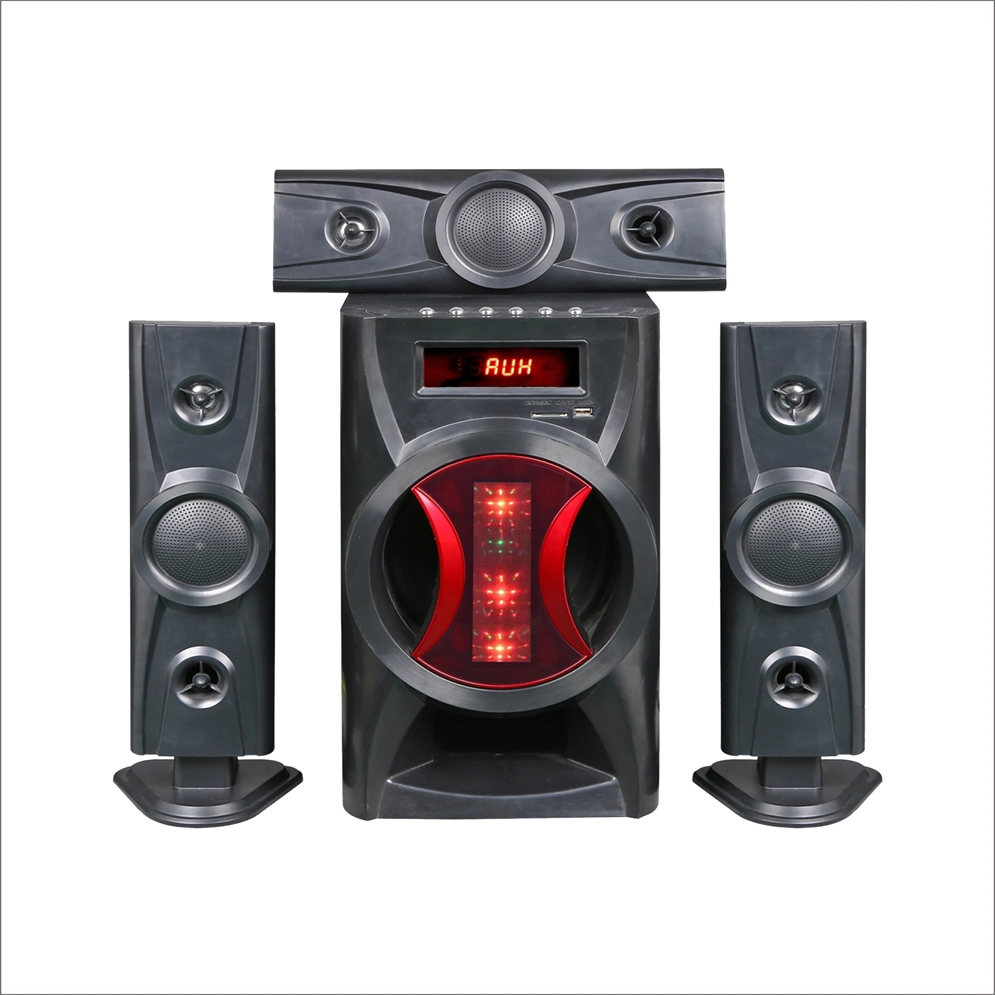 

3.1 Home Theater Surround Sound System with Wooden Tower Speaker