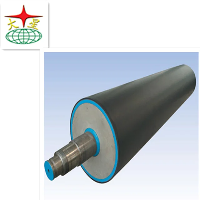 
Grooved press roll for cardboard paper machine 